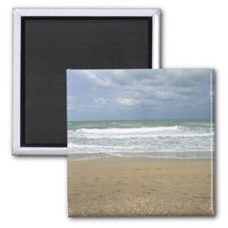 Ocean Sand Sky Faded background Refrigerator Magnets
