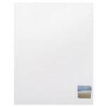 Ocean Sand Sky Faded background squared Letterhead Design