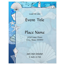Ocean Sea Shells Event Flyer