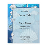 Ocean Sea Shells Small Event Flyer