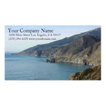 Ocean Sea Waves Rocky Coast Shore Shoreline Cliffs Business Cards