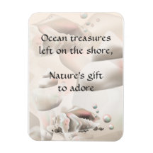 Ocean Seashells Ocean Treasures Premium Magnet 2