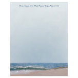 Ocean Shore Beach Letterhead Stationery