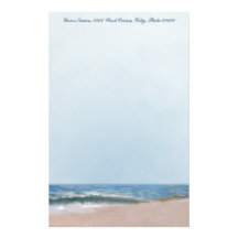 Ocean Shore Beach Personal Stationery