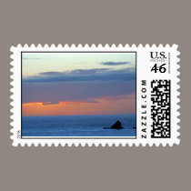 Ocean sky postage