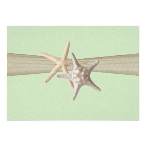 Ocean Starfish Bridal Shower Personalized Announcement