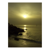 Ocean sunrise, Arabian gulf, Kuwait posters