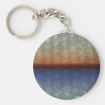 Ocean Sunrise Bubble Wrap Effect Key Chain
