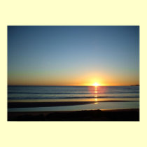 Ocean Sunrise Tairua Beach July 2010 posters