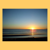 Ocean Sunrise Tairua Beach July 2010 posters