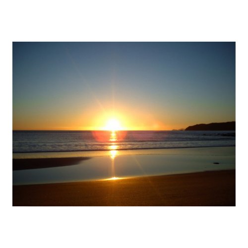Ocean Sunrise Tairua July 2010 print