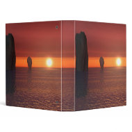 ocean sunset binder