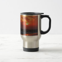 Ocean Sunset - Oak Island, NC Mugs