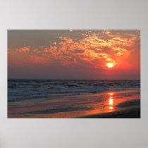 Ocean Sunset - Oak Island, NC posters