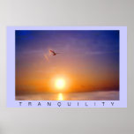 Ocean Sunset Tranquility Poster