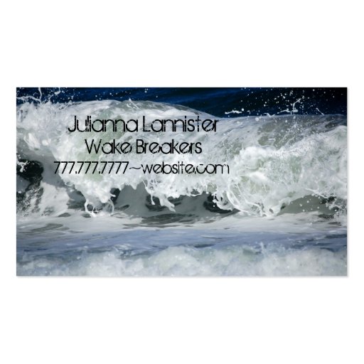 Ocean Surf Business Cards (back side)