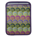 Ocean Swirls Purplish iPad Sleeve