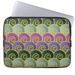 Ocean Swirls Purplish Laptop Sleeve