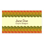 Ocean Swirls Reddish Business Card