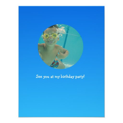 Ocean Theme Children's Birthday Party Invitation