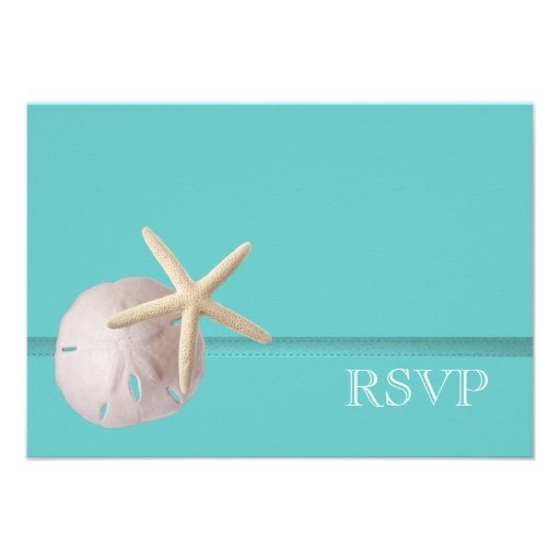 Ocean Theme Wedding Response Custom Invitations