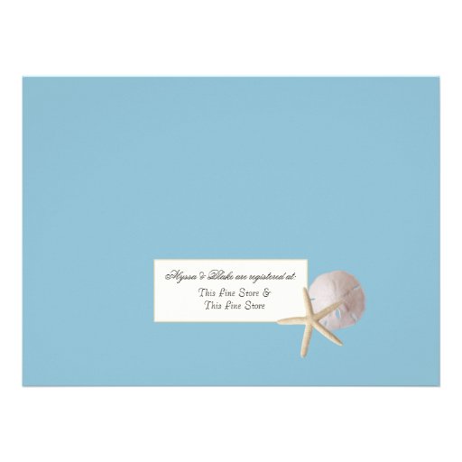 Ocean Theme Wedding Shower Announcements