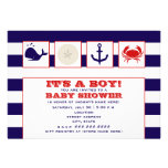 Ocean Themed Baby Shower Invitation