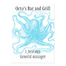 Ocean themed business card