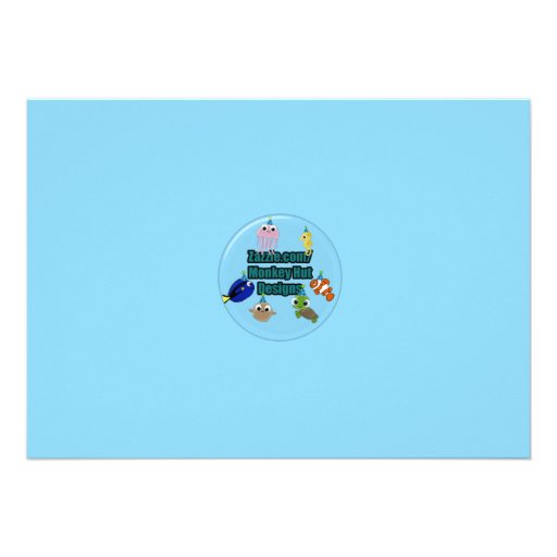 Ocean Under The Sea Birthday Invitation