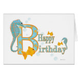Ocean View Birthday Card Template