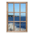 Ocean View from a Window with Sea Spray print