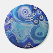 Ocean Vortex Refrigerator Magnets
