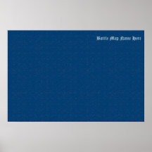 Ocean Water Battle Map Customized Print