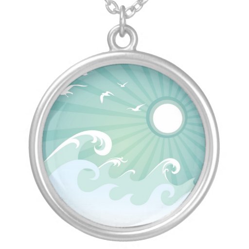 Ocean Waves and Sun Custom Jewelry