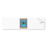 ocean waves bumper sticker