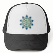Ocean Waves Kaleidoscope Art 2 hats