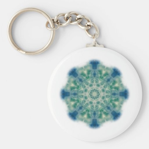 Ocean Waves Kaleidoscope Art 6 Key Chains