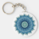 Ocean Waves Kaleidoscope Art 7 Keychain