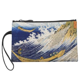 Ocean Waves Katsushika Hokusai masterpiece art Wristlets