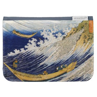 Ocean Waves Katsushika Hokusai masterpiece art Kindle Keyboard Case