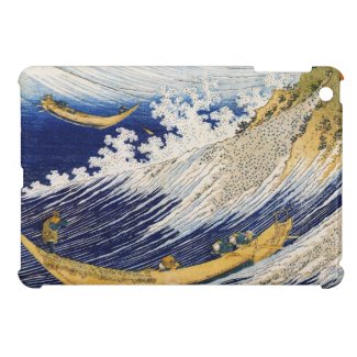 Ocean Waves Katsushika Hokusai masterpiece art iPad Mini Covers
