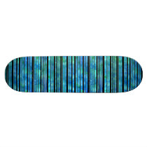 Ocean Waves Line Skateboard