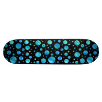 Ocean Waves Polka Dot Skateboard by SayItWithColor Ocean Waves Polka Dot Skateboard