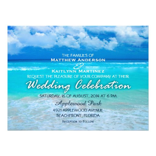 Ocean Wedding Set 1 - Invitation