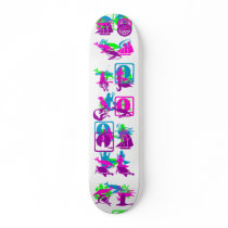 Ocean with whales and other sea creatures skateboards