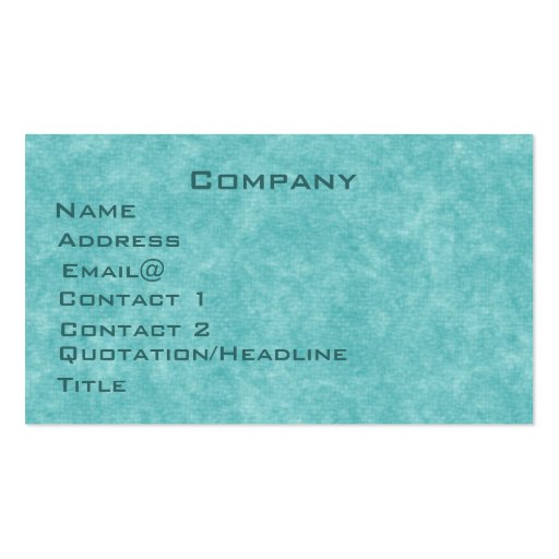 Oceandays Profile Card Business Card Templates (front side)