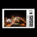 Oceanfront Nightlife postage by 07CYE81311 Oceanfront Nightlife postage