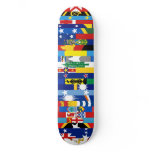 Oceanian Flags Skateboard