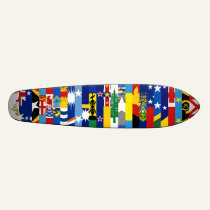 Oceanian Flags Skateboard skateboards