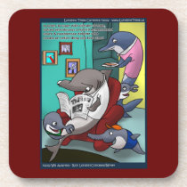 Oceanography/Global Warming Cartoon Cork Coaster cork coasters